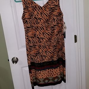 Animal print dress